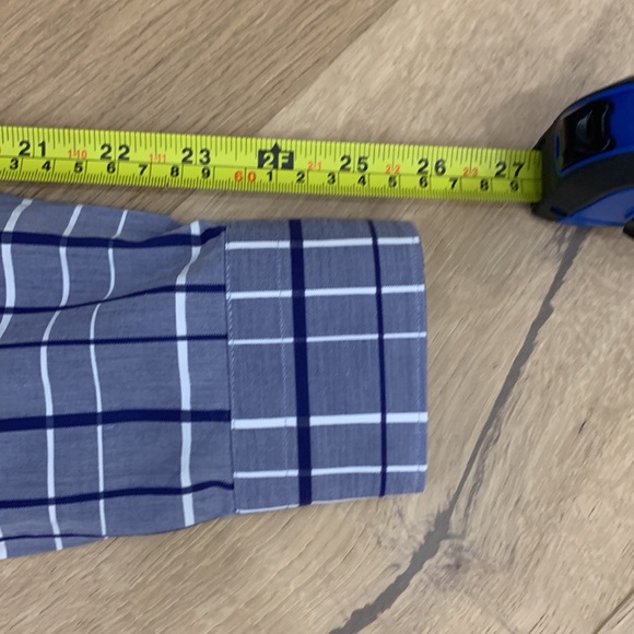 ZARA MENS BLUE PLAID CASUAL DRESS SHIRT - SIZE SMALL - Picture 5 of 6